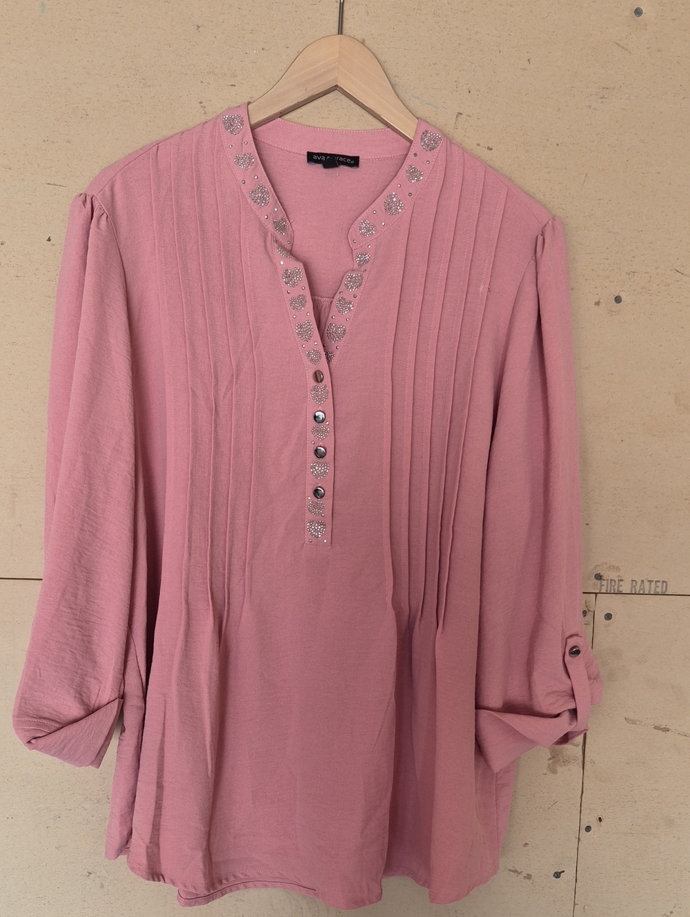 Canyon River Blues Embellished Pink Tunic